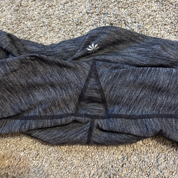 Athleta Women’s Active Workout Leggings Black Grey Space Dye Size Small - Picture 8 of 8